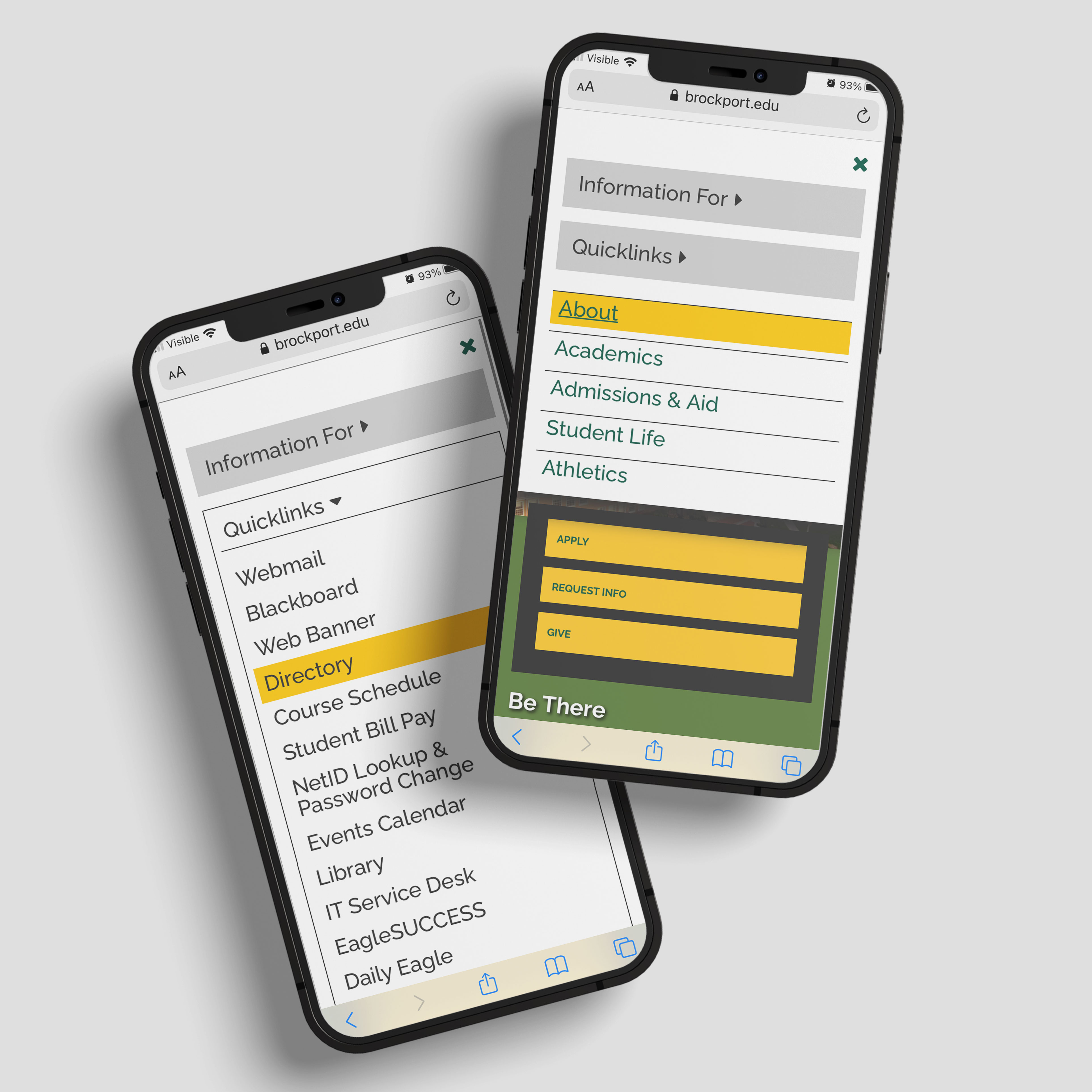 Brockport Navigation Mock Up